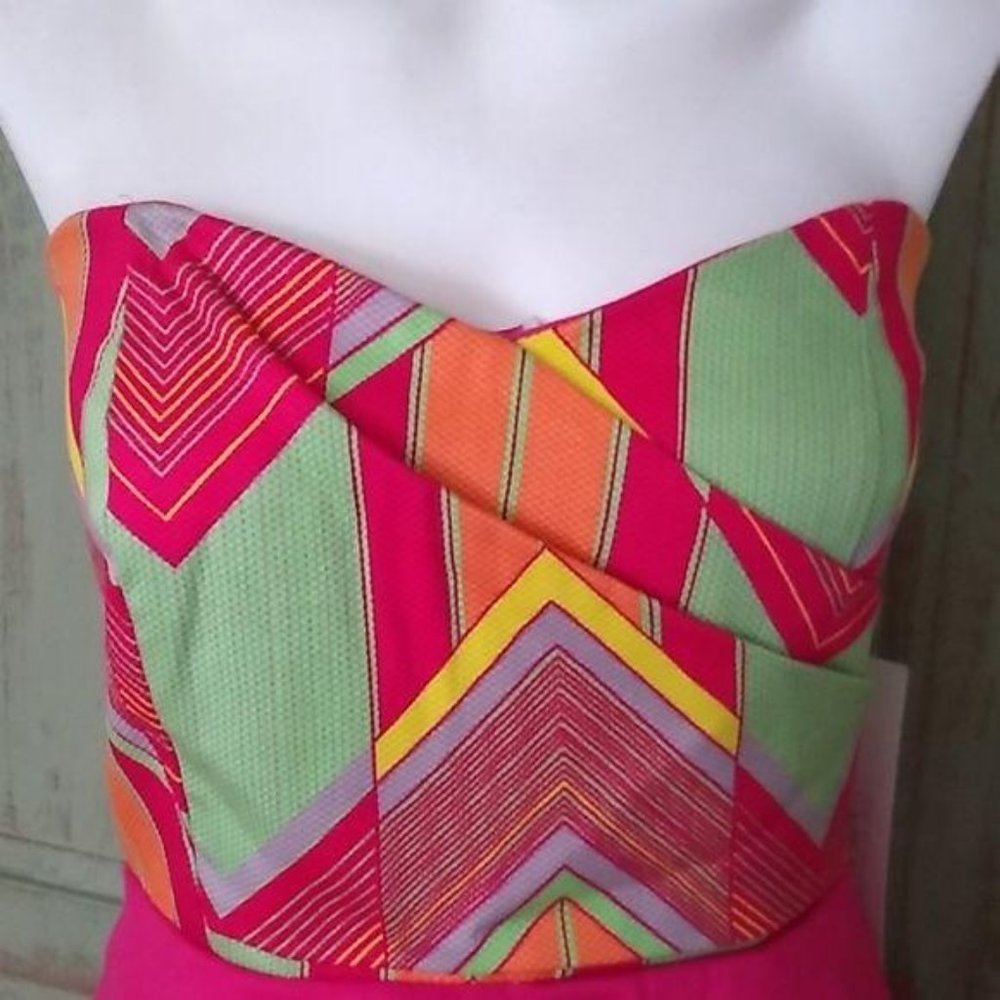 Judith March Dress Sweetheart Peplum Strapless NWT - Picture 2 of 8